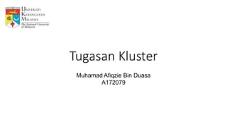 Muhamad Afiqzie Bin Duasa
A172079
 