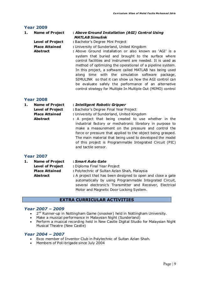 CV