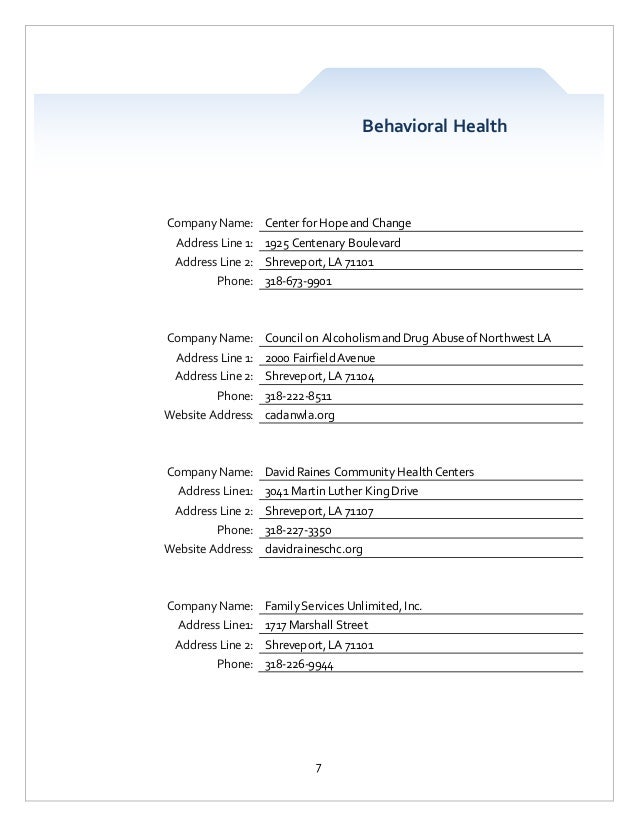 community services directory directory of community services