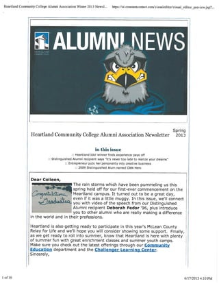 Alumni e-newsletter