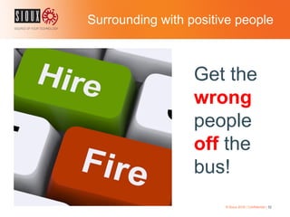 Surrounding with positive people
Get the
wrong
people
off the
bus!
© Sioux 2016 | Confidential | 52
 