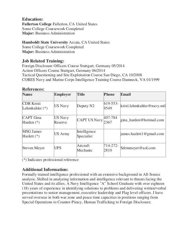 some college on resumes