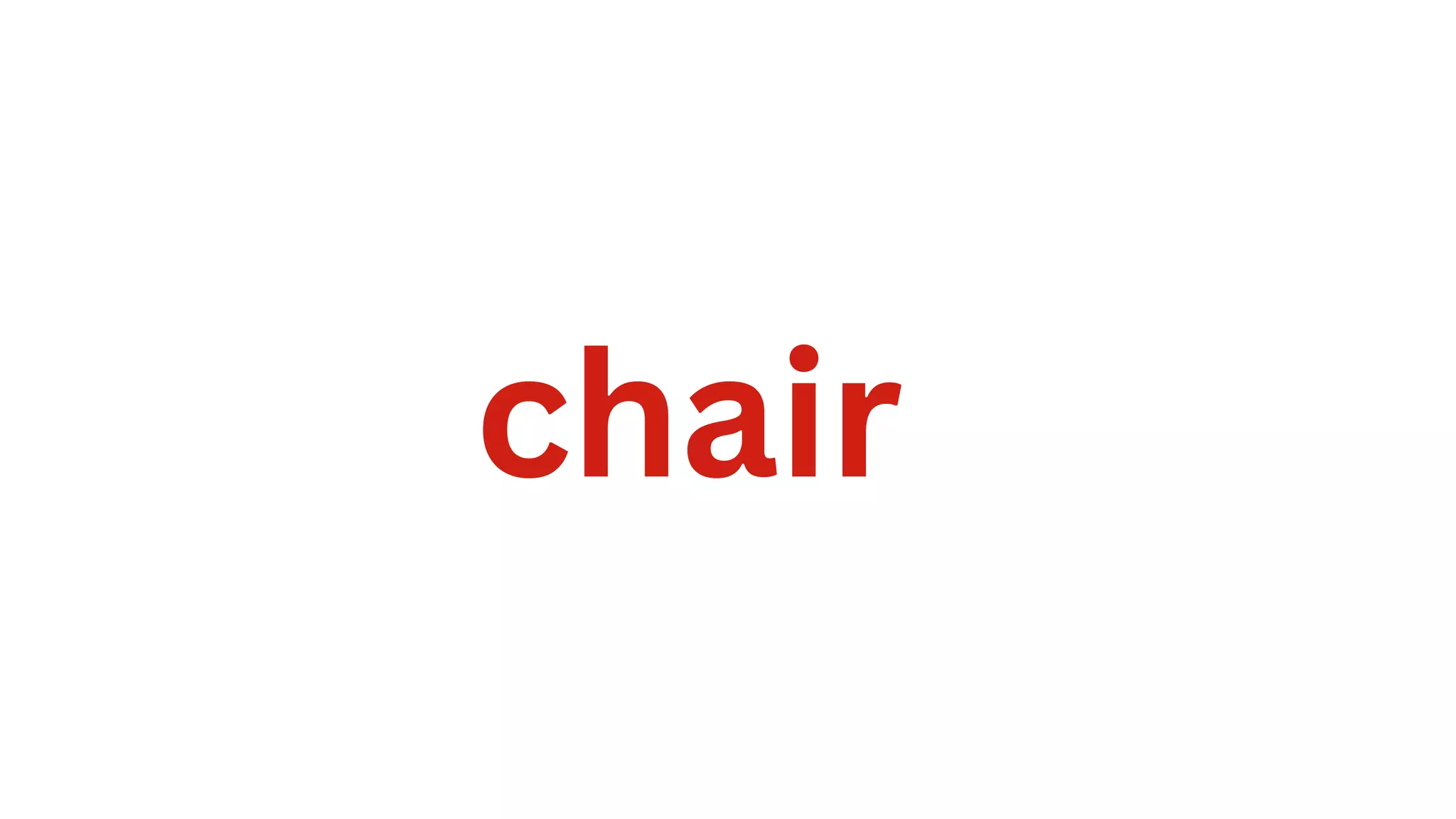 chair
 