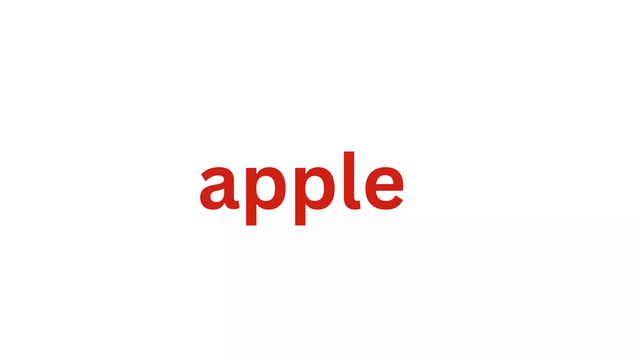 apple
 