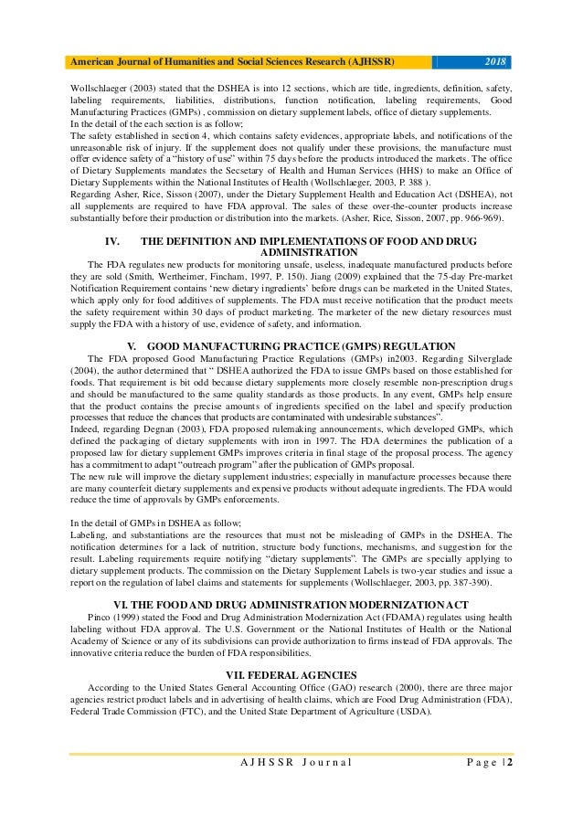 Dietary Supplement Health And Education Act Of 1994