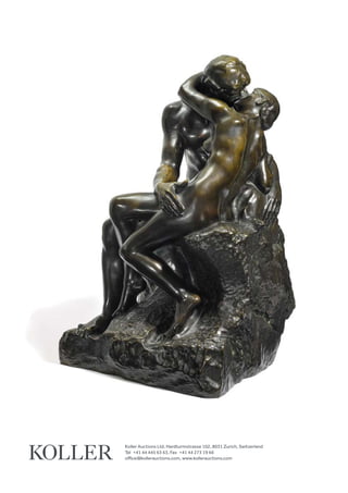 Koller Auctions Ltd, Hardturmstrasse 102, 8031 Zurich, Switzerland
Tel +41 44 445 63 63, Fax +41 44 273 19 66 
office@kollerauctions.com, www.kollerauctions.com
 