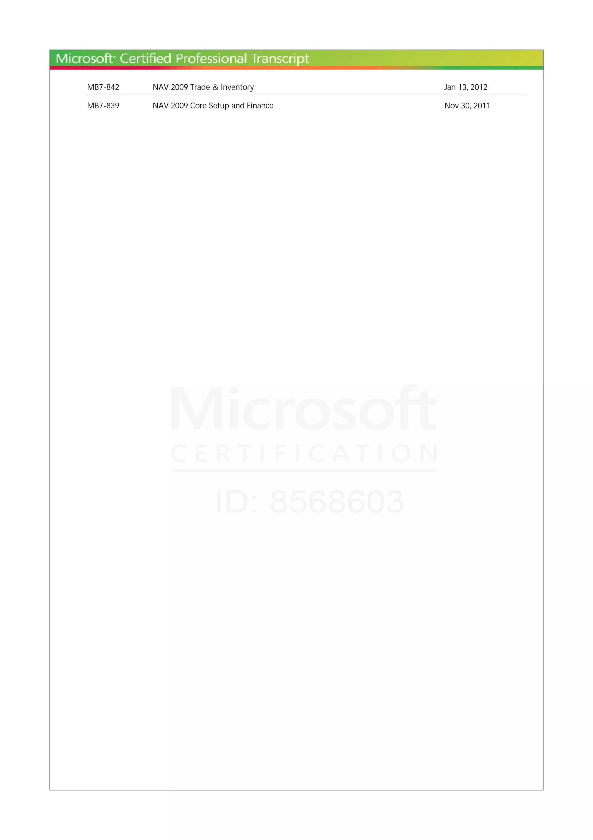 MS Learning Transcript PDF Free Download Ms learning transcript pdf free download