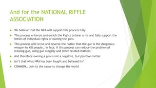 GUN CONTROL PROJECT | PPTX