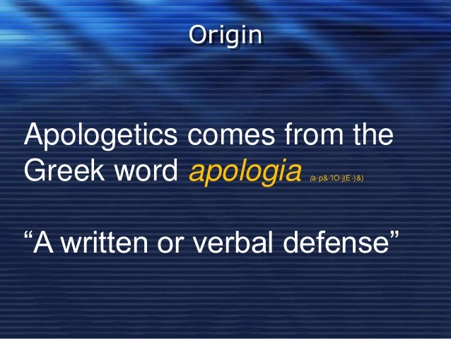 TH 325 - A1a apologetics 101