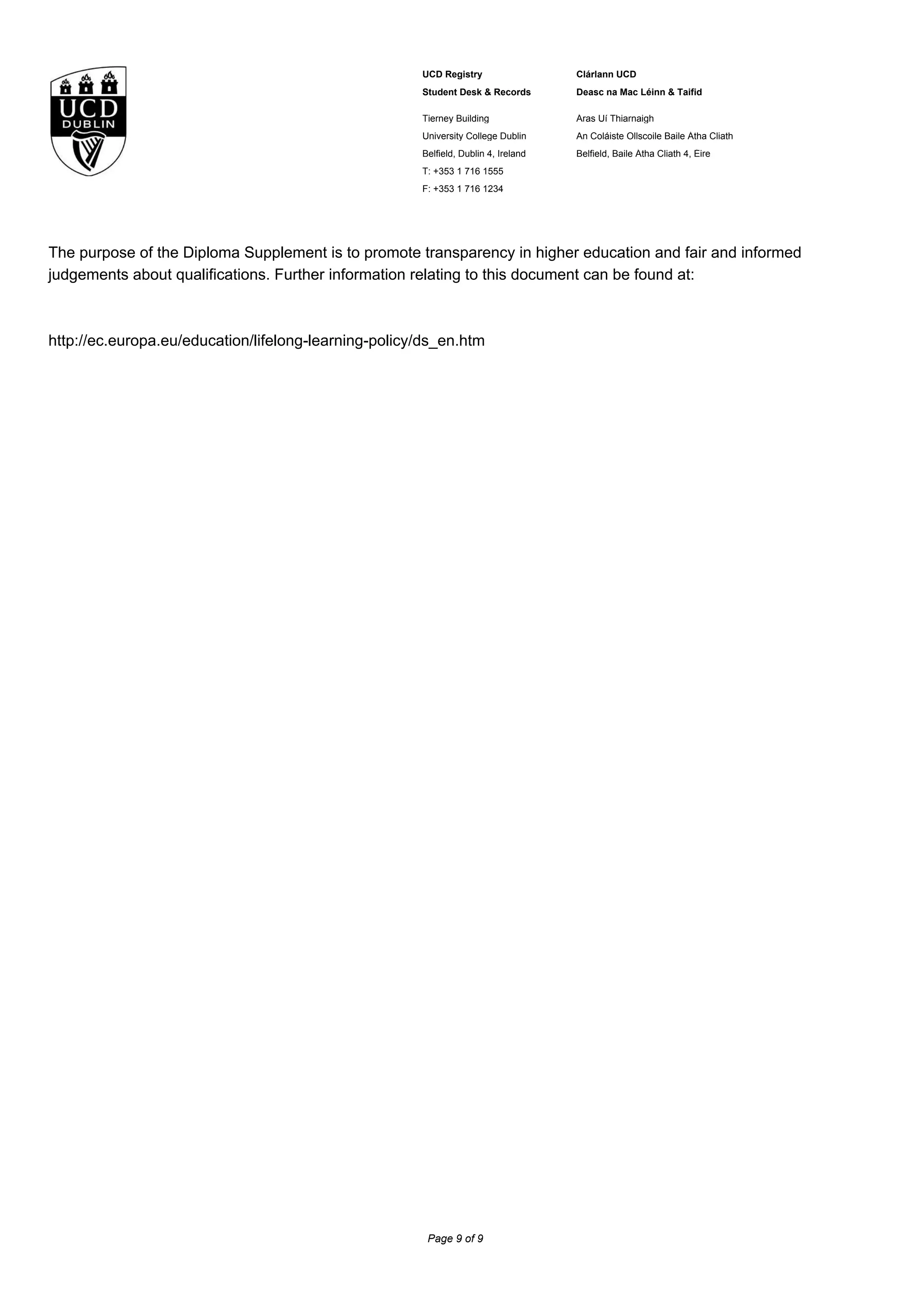 Diploma Supplement | PDF