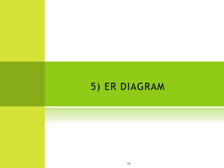 5) ER DIAGRAM




      14
 