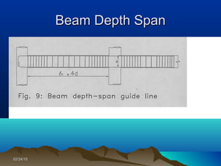 02/24/1502/24/15
Beam Depth SpanBeam Depth Span
 