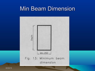 02/24/1502/24/15
Min Beam DimensionMin Beam Dimension
 