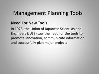 Planning tools project | PPT