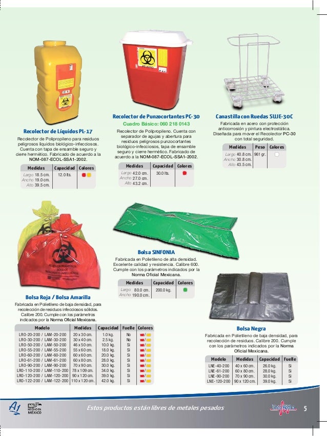 A1 Contenedores Catalogo Linea Medica RPBI