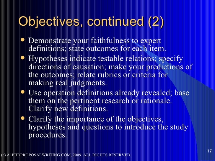 Phd topic selection