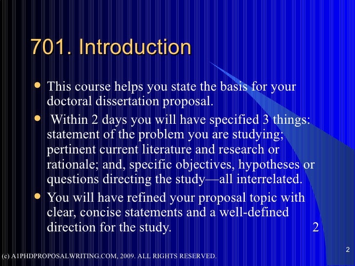 Phd topic selection