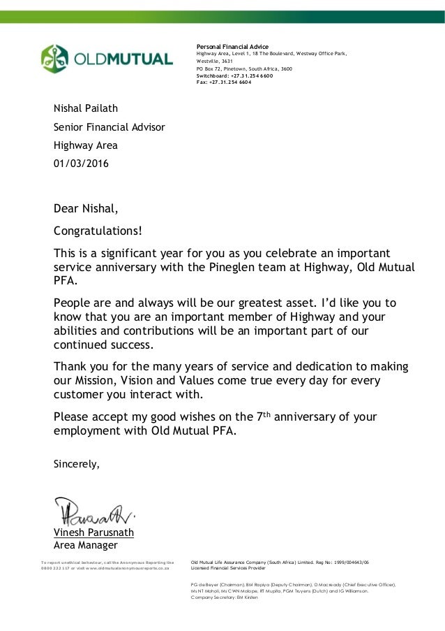 anniversary certificate