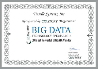 Treselle Systems - CIO Story Award 2015