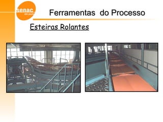 Gerenciamento de Armazéns – Sistema WMS
Ferramentas do ProcessoFerramentas do Processo
Esteiras Rolantes
 
