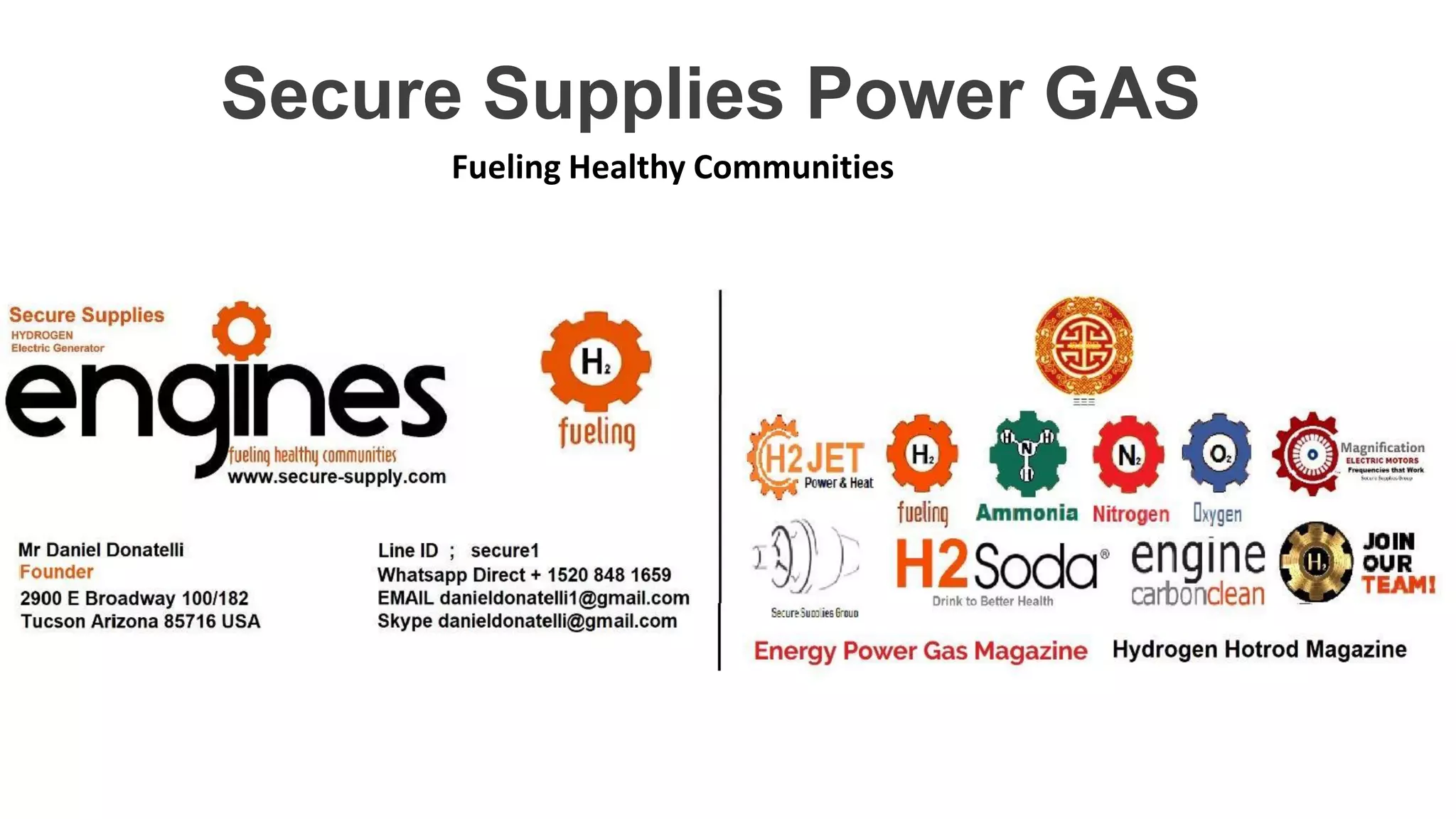 Secure Supplies Power GAS
Fueling Healthy Communities
 