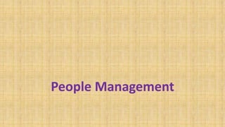 People Management
 