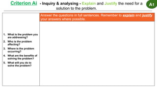 Comprehensive Guide to Explaining and Justifying Design Solutions in ...
