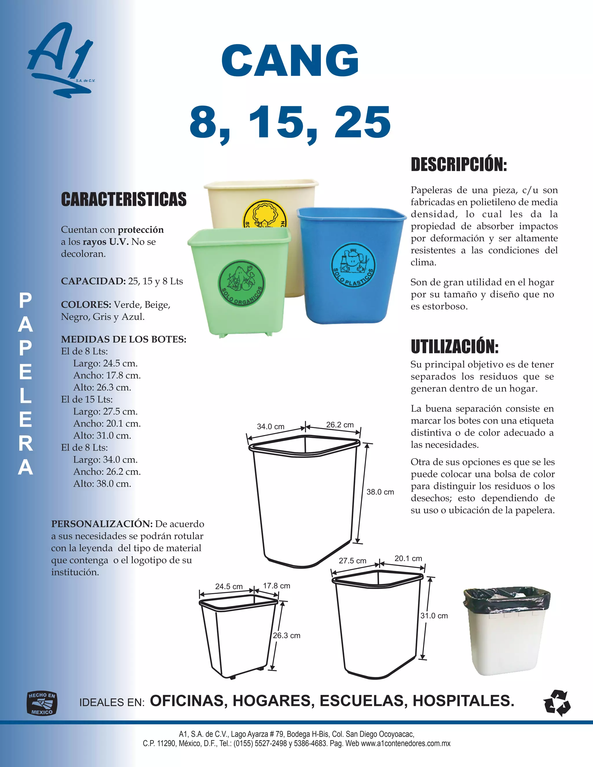 A1 Contenedores Fichas Tecnicas Especificaciones Contenedores | PDF