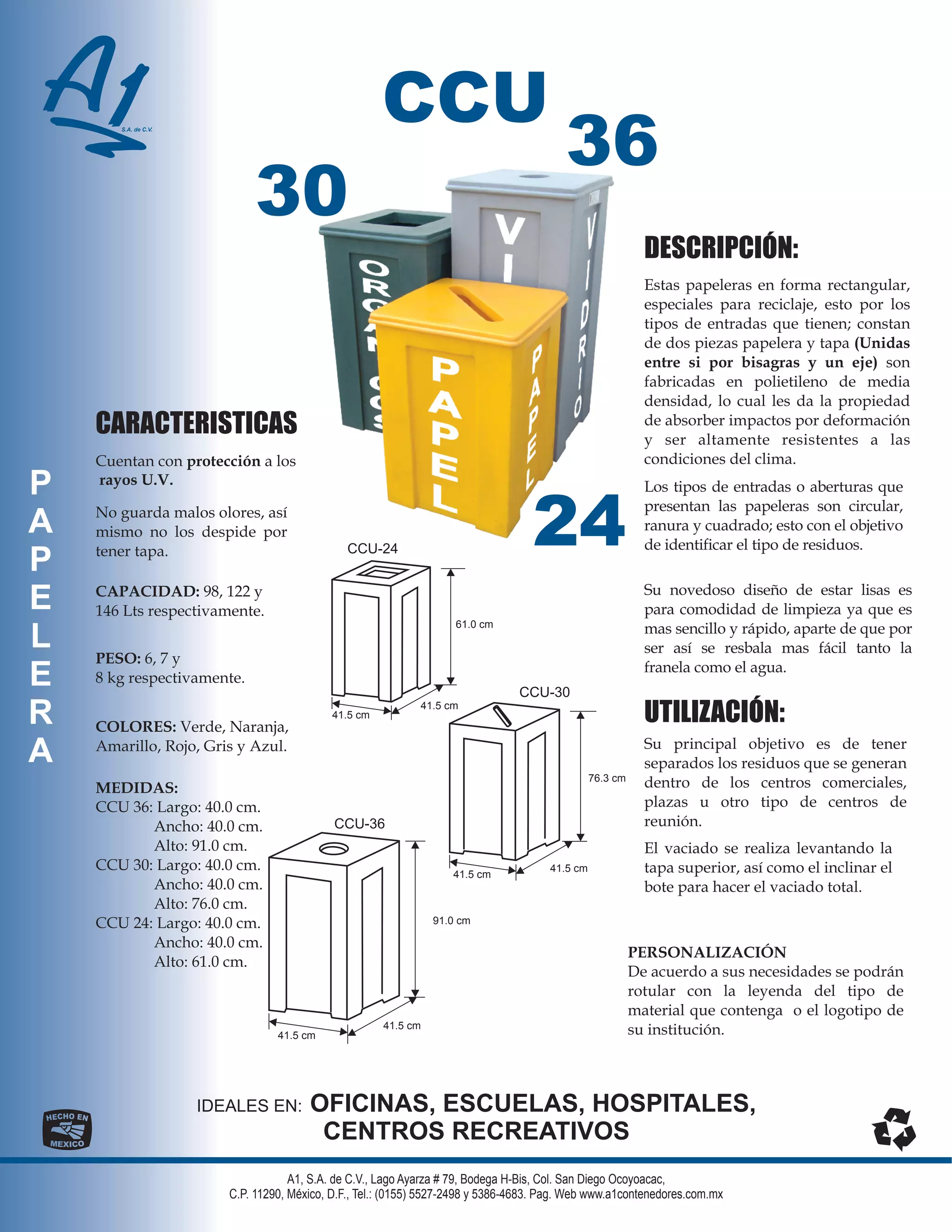 A1 Contenedores Fichas Tecnicas Especificaciones Contenedores | PDF