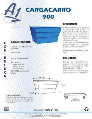 Contenedor de basura metálico 2600 – Multiseñal A1 Monterrey