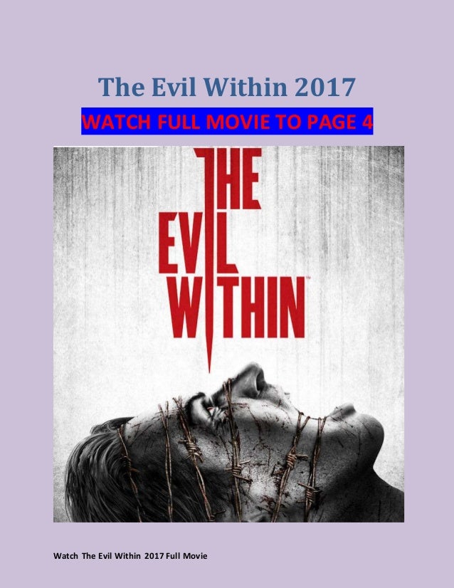 watch the evil within 2017 full movie streaming reddit