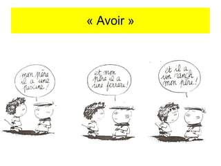 « Avoir »

 