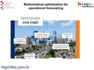 Mathematical optimization for
operational forecasting
 