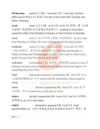 A1 movers 780 english vocaubulary according cefr v2021 sample | PDF