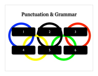 Punctuation & Grammar


1         2         3




4         5         6
 