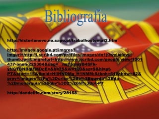 http://historianove.no.sapo.pt/trabalhostemaI2.htm http://images.google.pt/imgres?imgurl=http://i.scribd.com/profiles/images/dn1j0wyiadcwi-thumb.jpg&imgrefurl=http://www.scribd.com/people/view/1301477-anon-225384&usg=__nqTpzmyB4SFk-yNCTBNBqlFMDcE=&h=75&w=100&sz=9&hl=pt-PT&start=15&tbnid=HllNNOMg_H1NMM:&tbnh=61&tbnw=82&prev=/images%3Fq%3Dcrise%2Be%2Bqueda%2Bda%2Bmonarquia%26gbv%3D2%26hl%3Dpt-PT http://dandelife.com/story/28158 Bibliografia 