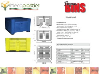 A1 Contenedores Super Bins Mecaplastics Logistica y Almacenamiento de ...