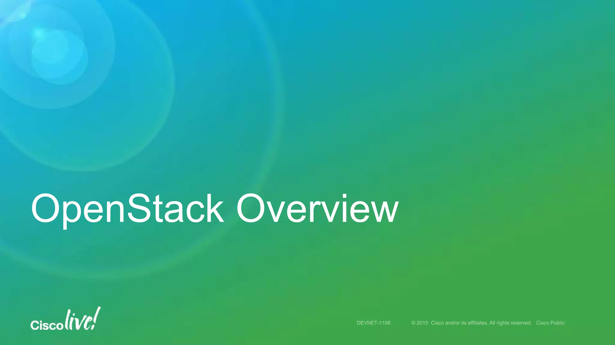 OpenStack Overview
 