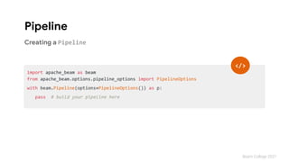 Introduction to Apache Beam Streaming and Batch | PDF