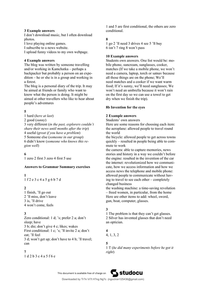 Dap an sach tieng anh anh van life a2 b1 pdf