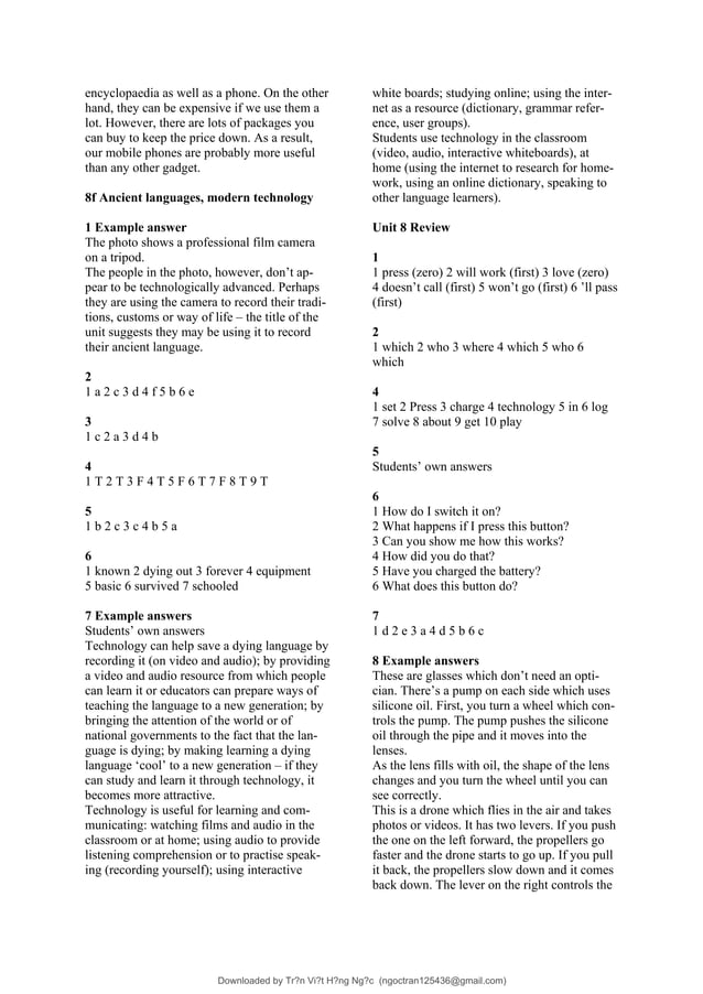 Dap an sach tieng anh anh van life a2 b1 pdf