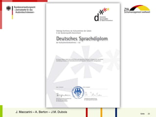 23Seite:
J. MaccariniJ. Maccarini – A. Berton – J.M. Dubois
 