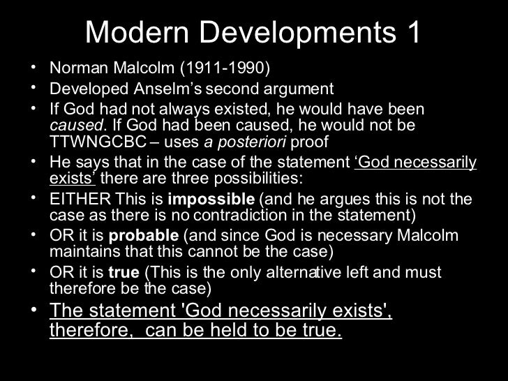 Ontological argument essay