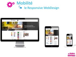 Mobilité
le Responsive WebDesign
 