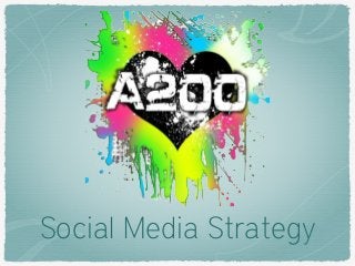 Social Media Strategy 
 