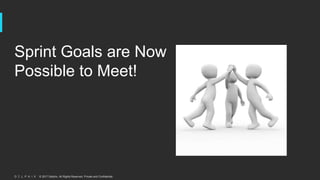 © 2017 Delphix. All Rights Reserved. Private and Confidential.
Sprint Goals are Now
Possible to Meet!
 