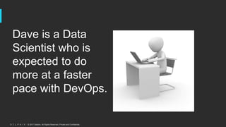 © 2017 Delphix. All Rights Reserved. Private and Confidential.
Dave is a Data
Scientist who is
expected to do
more at a faster
pace with DevOps.
 
