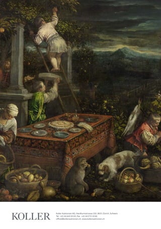 Koller Auktionen AG, Hardturmstrasse 102, 8031 Zürich, Schweiz
Tel +41 44 445 63 63, Fax +41 44 273 19 66 
office@kollerauktionen.ch, www.kollerauktionen.ch
 
