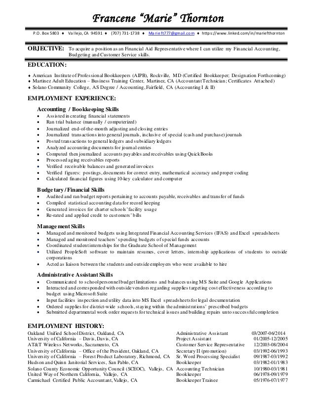 financial aid resumes financial aid resumes