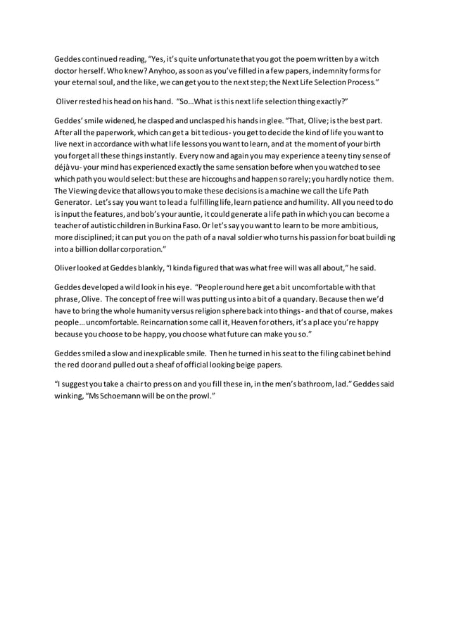 SA Writer's College Short Story Competition- Death and Sandwiches | PDF